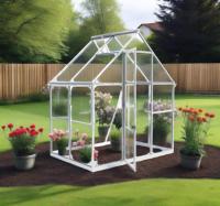 Serres de jardin en aluminium de haute qualité Maison économique en polycarbonate pour la culture de légumes Couverture de feuille de PC Offre Spéciale de l'usine