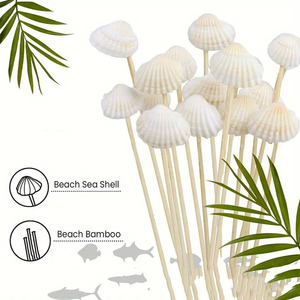 Stuzzicadenti in bambù usa e getta bianchi a forma di conchiglia, squisiti, molto venduti, <span class=keywords><strong>per</strong></span> addii al nubilato e decorazioni <span class=keywords><strong>per</strong></span> feste di matrimonio - Product Image 3
