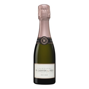 แชมเปญคลาสสิค H Lanvin & Fils Brut Rose Piccolo-37.5Cl-แชมเปญพรีเมียม-เครื่องดื่มเรียกน้ำย่อยขนาดเล็ก รสผลไม้สดชื่น - Product Image 1
