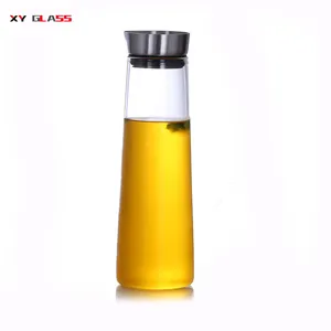 tall and thin promotional gift clear overproof thermo glass juice water carafe