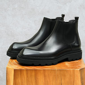 Nouvelles Bottes Classiques de Designer pour Hommes en Cuir Véritable Automne Hiver 2025 – Confortables, Imperméables, Antidérapantes, à Enfiler, pour le Travail - Product Image 2