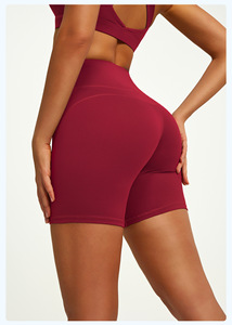 กางเกงโยคะผู้หญิงทรงสลิมฟิต ซักได้ กระชับสะโพก ไร้ตะเข็บ ผ้าสปอร์ตยืดหยุ่น เอวสูง ชุดชั้นในออกกำลังกาย - Product Image 5