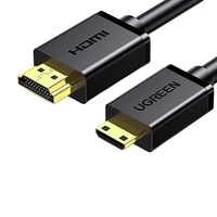 Câble adaptateur UGREEN HD127 Mini pour vidéo 4K, de portable à TV/projecteur, âme en cuivre pur, blindage en feuille d'aluminium, noir