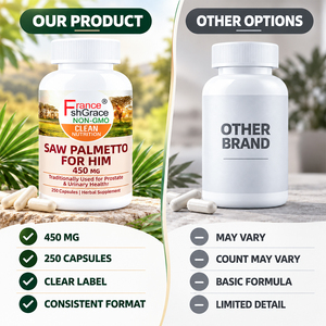 Extrait de palmier nain Shecome 450 mg personnalisé, aide à soutenir la santé de la prostate, complément de palmier nain, 250 capsules - Product Image 4