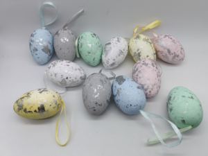 شنقا 6 أبيض عيد الفصح الذهب أو الفضة رسمت لوازم عطلة - Product Image 3