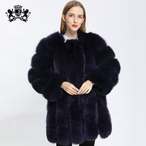 Lungo di Disegno di modo Reale Giacca di Pelliccia di Inverno <span class=keywords><strong>Vestiti</strong></span> per Le Donne Janefur Nuovo Stile Genuino di Volpe Cappotto di Pelliccia - Product Image 5