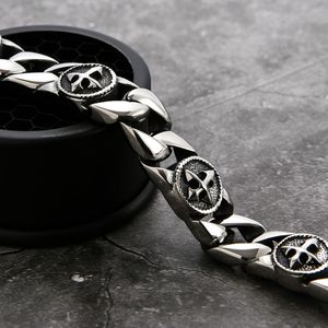 Bijoux fantaisie Bracelets Bracelet en acier inoxydable pour homme Bracelet en acier inoxydable croix viking - Product Image 5