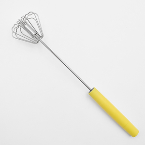 <span class=keywords><strong>Fouet</strong></span> à œufs en acier inoxydable de qualité alimentaire, mélangeur à crème semi-automatique de cuisine, facile à utiliser pour battre les blancs d'œufs/la crème double en pointes douces - Product Image 4