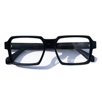 Lunettes de vue Finione en acétate transparent vert vintage pour hommes, anti-lumière bleue