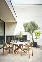 Mobilier d'extérieur en bois de style moderne Chaise et table de haute qualité pour l'exportation