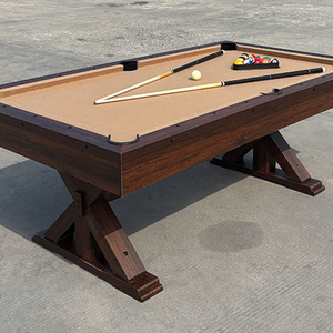 โต๊ะพูลไม้หรูหราขนาด 7 ฟุต ยี่ห้อ S.Q.F แบบปรับแต่งได้ พร้อมลูกบิลเลียด ไม้คิว และอุปกรณ์เกมอื่นๆ สำหรับเล่นสนุกเกอร์ บิลเลียด ใช้ได้ทั้งที่บ้านและคลับ - Product Image 2