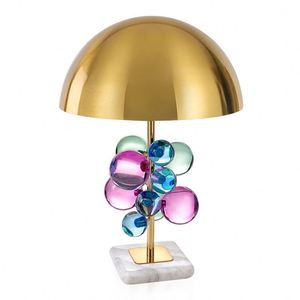 Petite Marbled Ceramic Bedside <b>Table</b> <b>Lamp</b> - Product Image 1