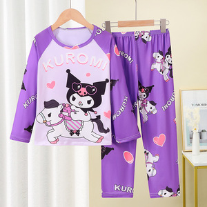 Ensemble de vêtements de <span class=keywords><strong>chambre</strong></span> climatisée pour enfants, pyjama pour filles, bébé, printemps et automne, pantalon à manches longues, ensemble deux pièces, petite fille pour poupée - Product Image 5