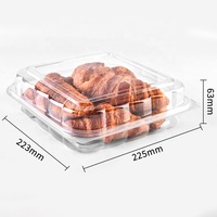 herbes rectangulaires suspendus de 0.75oz pour l'emballage d'herbes fraîches Boîte en plastique à clapet jetable transparente