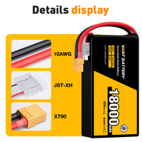 Batterie de drone UAV semi-solide sans anode VANT 8S1P 29,6V 18000mAh 10C 450Wh/kg, densité énergétique ultra-élevée, connecteur XT90-S