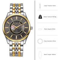 Montre à quartz pour homme W078, boîtier en alliage, bracelet en alliage, style business décontracté, vente en gros