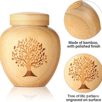 Urna Funeraria Personalizable para Mascotas con Diseño de Árbol de la Vida para Gatos y Perros, Tapa de Ataúd, Artículos Funerarios para Mascotas