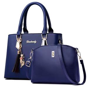 Großhandel Modische Mädchen-Tragetaschen Neue Designer 2-in-1 Handtaschen-Sets für Damen Langlebige PU-Leder-Taschen - Product Image 5