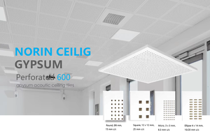 6mm agujero redondo <span class=keywords><strong>Dego</strong></span> techo S tablero de yeso acústico perforado y sistema de rejilla metálica de suspensión placa de yeso 600*600Mmmm - Product Image 3