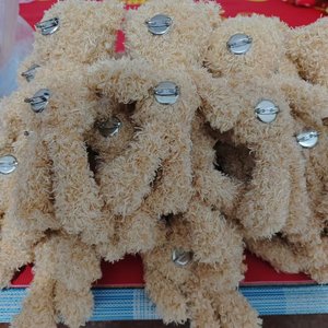Oso de Peluche de Cabeza Torcida, Lindo y de Pelo Largo, Material para Decoración de Ropa, Regalo DIY de Cumpleaños para Mayores de 14 Años, Venta al por Mayor de Fábrica - Product Image 4
