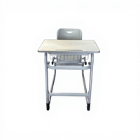 Ensemble moderne de bureau et chaise scolaire combinés, couleur, taille et logo personnalisables, mobilier de classe pour les élèves