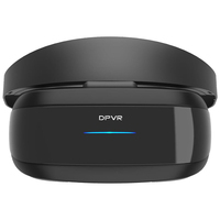DPVR E4C avec fauteuil œuf, ensemble VR pour entreprises proposant des sièges VR, simulateur VR, moto, machine à l'heure réelle 6 places et vol VR