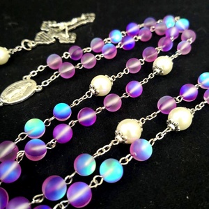 Monili d'<span class=keywords><strong>argento</strong></span> all'ingrosso all'ingrosso del <span class=keywords><strong>rosario</strong></span> cattolico per la preghiera - Product Image 5