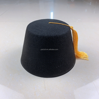 Chapeau Turc Rouge Tarboosh, Fez Vert, Pompon Doré, Costume de Fête de Pâques, Style Marocain, Unisexe Adulte, 6 Panneaux, Logo Personnalisé