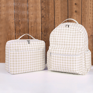 Wholesale Kids Name <strong>School</strong> Bag <strong>Large</strong> Nylon Book Bag Monogram Ruffle Gingham <strong>School</strong> <strong>Backpack</strong> - Product Image 4