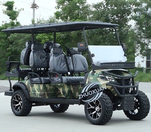 Voiturette de golf tout-terrain camouflage 6 places pour l'exploration en extérieur, idéale pour le service VIP aéroportuaire et l'utilisation sur les propriétés. - Product Image 3