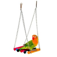 Balancelle pour oiseaux, échelle, pont suspendu, accessoires pour cage à oiseaux pour perroquets - Décoration pour petits oiseaux