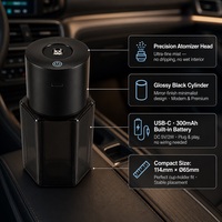 Diffuseur d'arômes pour voiture YUEHANGTC 160 ml, 6 senteurs, atomiseur de précision, CE RoHS FCC, fabrication directe OEM