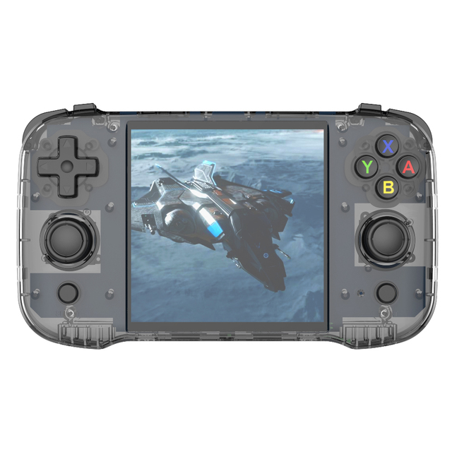 New R46 Portable Gaming Player 4 Inch Screen 64G Linux System 15000games with Vibration R36s Retro Handheld Game Console