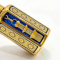 Flacon de parfum en verre de 3, 6, 12 ml, petit format, avec applicateur roll-on, flacon échantillon de voyage, rechargeable, avec bouchon à vis, style Moyen-Orient