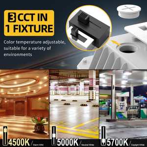 Luminaire de <span class=keywords><strong>plafond</strong></span> extérieur pour station-service, <span class=keywords><strong>sous</strong></span> auvent, IP65, 14000Lm, 60W, 80W, 100W, lampe commerciale - Product Image 4