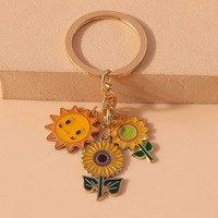 Porte-clés mignon, petite abeille, fleurs, libellule, papillon, pendentif porte-clés, couple, insecte, porte-clés, sac, porte-clés de voiture