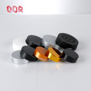 Pot en verre bleu écologique 200cc 250cc 500cc avec bouchon électroplaqué finition mate et étiquette personnalisée pour bonbons gélifiés - Product Image 6