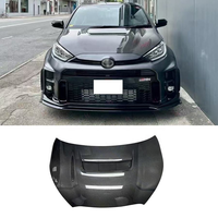 Pour Toyota GR Yaris OEM VRS DK Style Cache de ventilation de capot avant en fibre de carbone Pièces de carrosserie automobile
