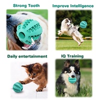 Jouets pour chiens de haute qualité en caoutchouc solide résistant aux morsures, non toxiques, interactifs, accessoires pour animaux de compagnie, balles pour chiens, jouets qui couinent, jouets à mâcher pour animaux de compagnie
