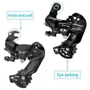Cambio trasero mecánico para bicicletas BMX, MTB, bicicletas de montaña y bicicletas de carretera con freno de disco hidráulico - Product Image 4