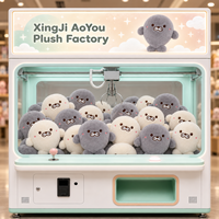 Nouvel Arrivage Peluches Adorables en Forme de Phoque de Dessin Animé 8 pouces, Jouets en Peluche pour Machine à Pinces pour Jeux d'Arcade