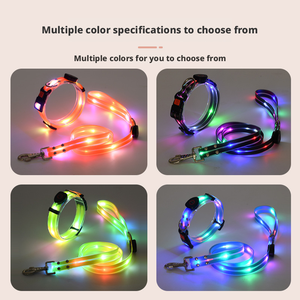 애완동물 <span class=keywords><strong>LED</strong></span> 방수 목줄, 애완동물 발광 경고 제품, 조절 가능한 <span class=keywords><strong>LED</strong></span> 발광 끈이 있는 목줄 도매 - Product Image 5