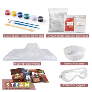 Jouets Scientifiques pour Enfants : Kit STEM de Volcanos Éruptifs DIY – Jouets Éducatifs de Physique pour l'École - Product Image 4