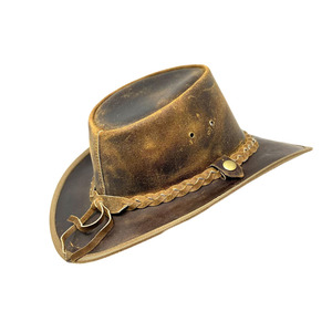 Sombreros de Cuero PU Personalizados al por Mayor para Hombre, Estilo Occidental a la Moda, Personalizables, de Secado Rápido, Transpirables, para Montar a Caballo al Aire Libre - Product Image 3