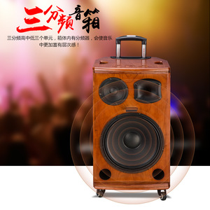 JBA Dynasty 8 Inch Trolley Speaker With Bluetooth Karaoke For Outdoor <b>Square</b> Dance Home Use - Product Image 3