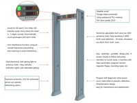 Uniqscan IP67 Détecteur de métaux en arc de cadre de porte étanche à la pluie pour l'extérieur dans l'entrée