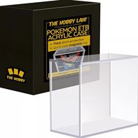 Boîte de présentation Elite Trainer Box Pokémon 151 UPC 6MM transparente, mini-bundle, faite à la main en acrylique, 100 % écologique, résistante aux UV, pour collectionneurs de luxe