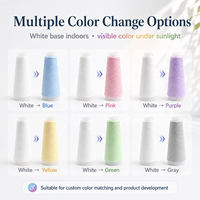 Hilo Acrílico Teñido que Cambia de Color con la Luz Solar, Hilo Reactivo a los Rayos UV para Ropa de Playa, Ropa de Verano, Tejido, Diseño de Moda Ecológico