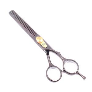 Forbici del barbiere 5.5 ''6 "In Acciaio Giapponese Dei Capelli di Taglio Forbici di <span class=keywords><strong>Parrucchiere</strong></span> Forbici Taglio di Capelli <span class=keywords><strong>Set</strong></span> Nero A1020 - Product Image 4