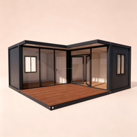 Conteneur de Construction Modulaire Blanc Premium en Carton Ondulé – Maison de Vacances à Installation Rapide pour le Tourisme en Montagne et en Bord de Lac